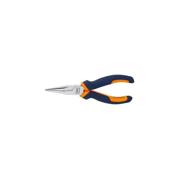 Garant Straight Snipe Nose Pliers with Grips, Chrome-plated, Overall Length: 160mm 713040 160 - main